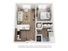 West 38 Apartments One Bedroom One Bathroom D Floor Plan